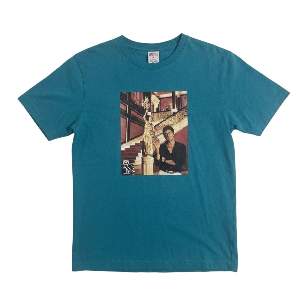 OVO x Scarface Tony Montana 2022‎ T-shirt Miami Blue XS